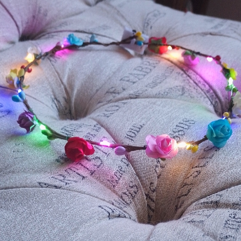 LED Rose Head Band